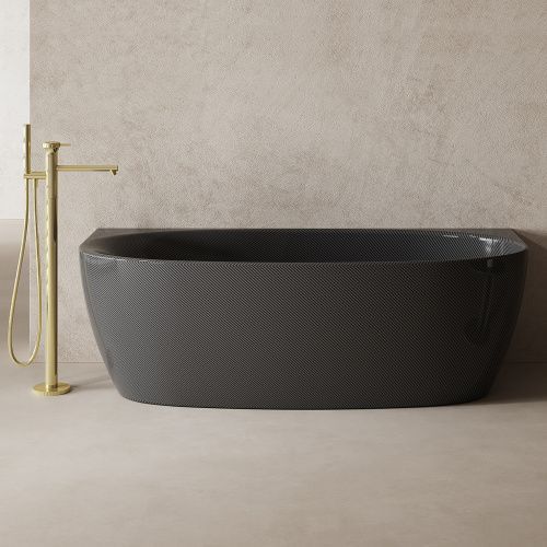 Ванна карбоновая Abber Karbon AK9004 170х80 пристенная овальная