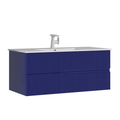 Тумба с раковиной Orka Moonlight 5001504 120х50 подвесная цвет синий