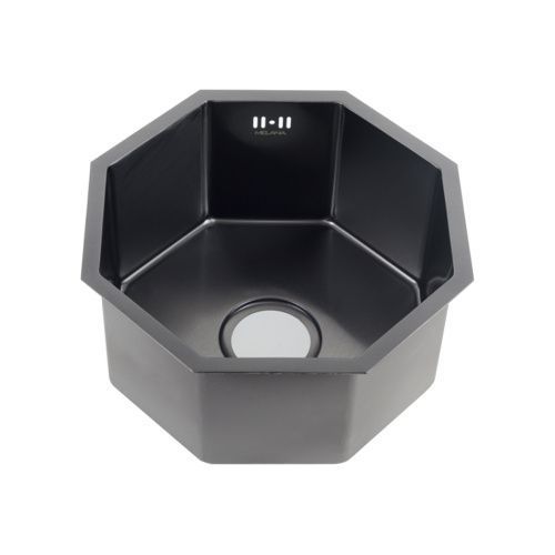 Кухонная мойка Melana ProfLine D400B черная 40х40 цвет черный поверхность полированная