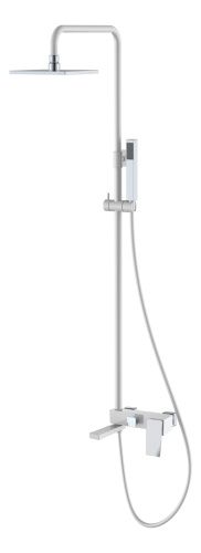 Душевая стойка Boheme Q 148-WCR.2 настенная цвет белый/хром