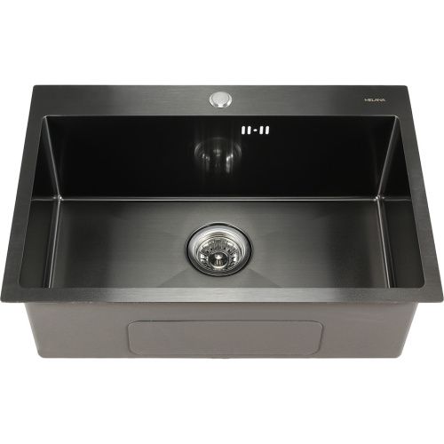 Кухонная мойка Melana ProfLine D6545HB графит 65х45 цвет серый поверхность полированная