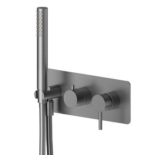 Смеситель для душа Newform Gessi316 69679EX.59.064 встраиваемый в стену оружейная сталь