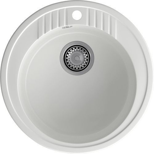 Кухонная мойка Granfest Rondo R-520 иней 50х50 цвет белый поверхность матовая