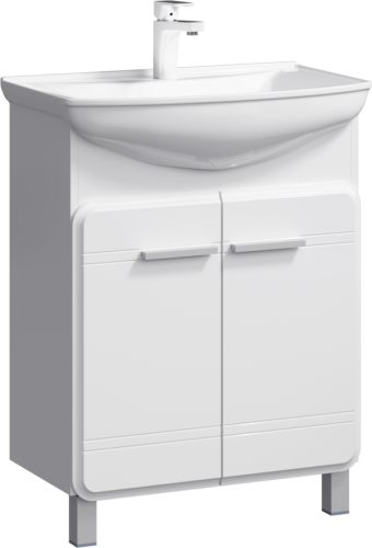 Тумба под раковину Aqwella Y Kor.01.06 60х30 напольная цвет белый