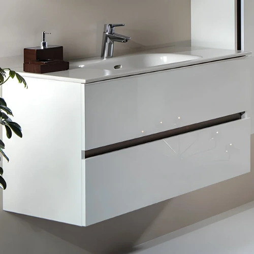 Тумба под раковину Armadi Art Vallessi 837-120-W 120х50 подвесная цвет белый