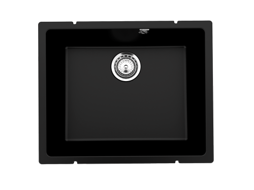Кухонная мойка Ulgran Quartz Under 500-07 55х45 цвет черный
