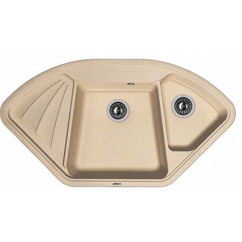 Кухонная мойка Florentina Капри 20.185.J1060.107 105х60 цвет бежевый поверхность матовая