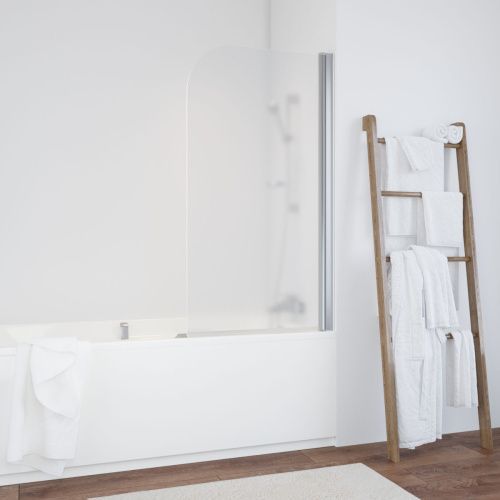 Душевая шторка на ванну Vegas-Glass EV+EV NOVO EV 70 08 10 R 70х140 стекло матовое профиль хром ориентация правая