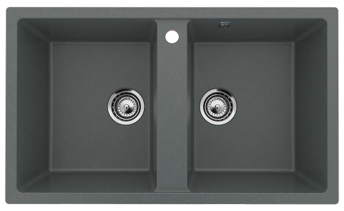 Кухонная мойка Ulgran Classic U-708-343 85х50 цвет серый