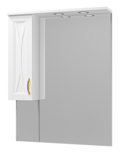 Зеркало-шкаф Misty Амбра П-Амб0280-0322ЯЛ 80х100 подвесной