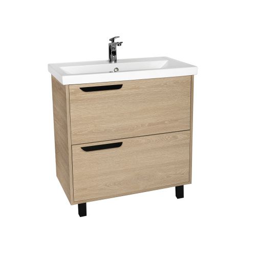 Тумба под раковину Viant КЕЛЬН VKEL80FOSD-T2Y 80х40 напольная цвет бежевый