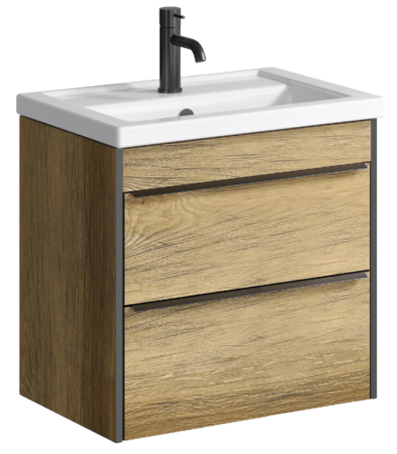 Тумба под раковину Aqwella Y FRG0106DB 60х40 подвесная цвет коричневый