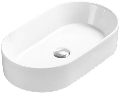 Раковина из сантехнического фаянса Azario AZ-78330D 60х40 накладная цвет белый