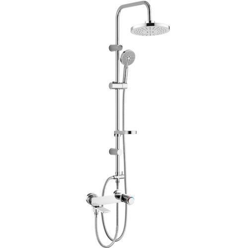 Душевая стойка Orange PUSH M01-912cr настенная цвет хром