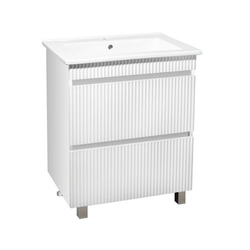 Тумба под раковину Runo Модена 00-00001452 60х50 напольная цвет белый