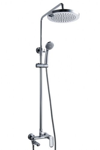 Душевая стойка Bravat Opal F6125183CP-A3-RUS настенная цвет хром