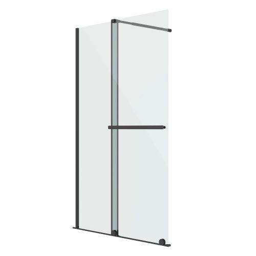 Душевая перегородка Niagara Nova NG-671-12BLACK 120х200 стекло прозрачное профиль черный