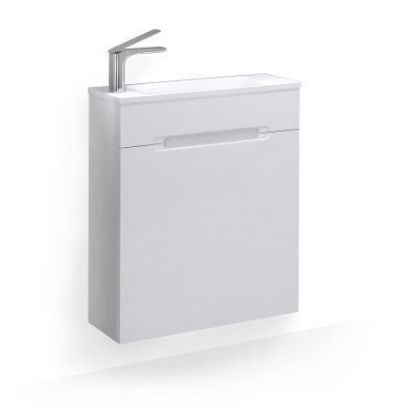 Тумба под раковину Jorno MODUL Mol.01.60/P/W/JR 60х20 подвесная цвет белый