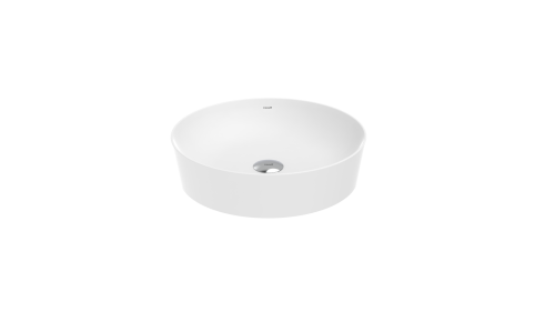 Раковина из сантехнического фарфора Creavit Ultra UL145-00CB00E-0000 50х50 накладная цвет белый 1 отверстие под смеситель