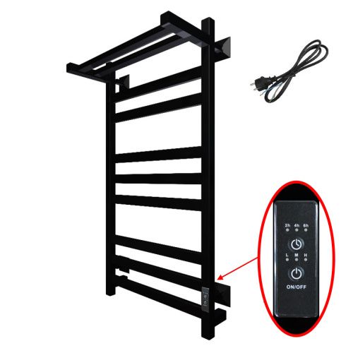 Полотенцесушитель электрический Тругор Пэк сп Пэксп21квП/8050чернВГП 55х80 черный