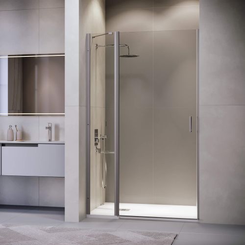 Душевая дверь RGW Leipzig 351200412-110 120х195 стекло прозрачное профиль сатин