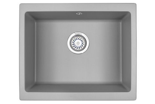 Кухонная мойка Granula 5551, АЛЮМИНИУМ 55х45 цвет серый поверхность матовая