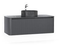 Тумба под раковину Jorno LUMINO Lum.01.120/P/A/JR 120х50 подвесная цвет черный