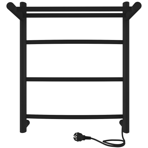 Полотенцесушитель электрический Indigo ARC с полкой LCAE50-40BRPR 45х50 черный