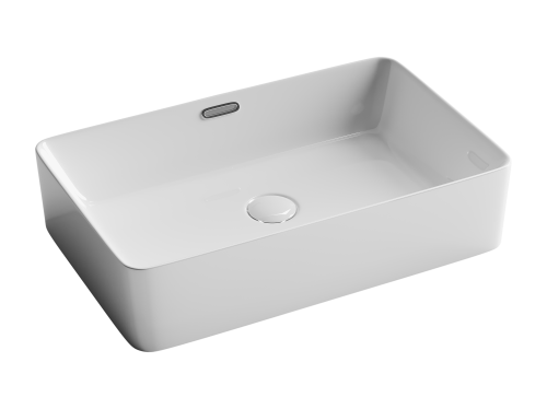 Раковина из сантехнического фарфора Ceramica Nova ELEMENT CN5025 60х40 накладная цвет белый без отверстий под смеситель