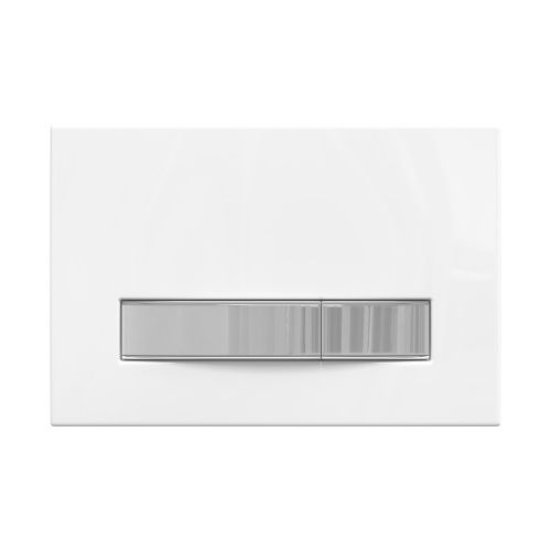 Клавиша смыва механическая Berges АТОМ Line 049232 цвет белый/хром