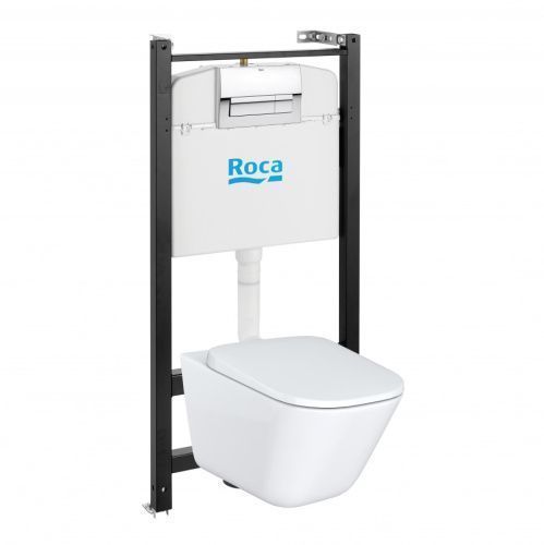 Комплект унитаз с инталляцией и клавишей смыва Roca The Gap 7893104100