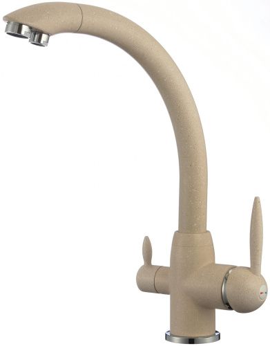 Смеситель для кухни Savol S-L1699S на столешницу бежевый