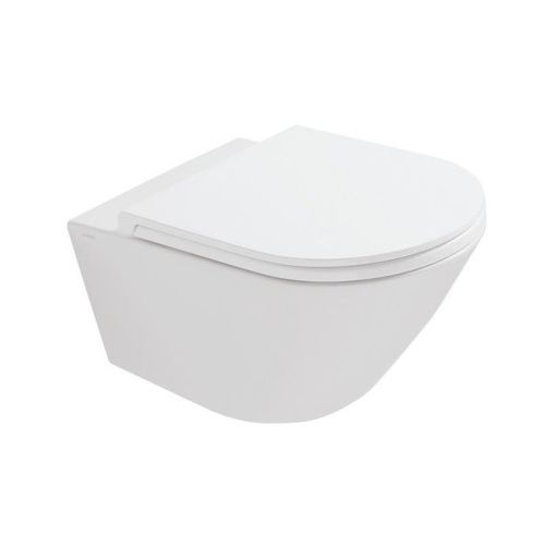 Чаша унитаза подвесная Globo Forty3 FOS05.BI цвет белый без сиденья безободковая каскадный смыв