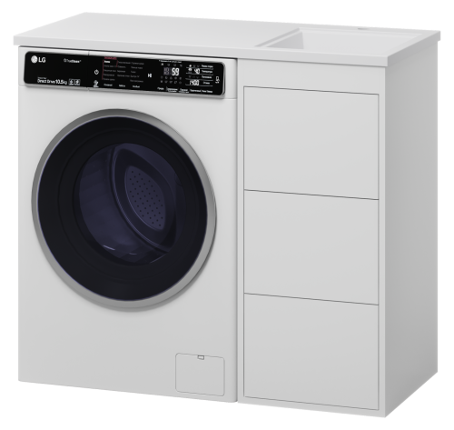 Тумба под раковину Brevita Grafit GRA-01040-023Я 40х50 напольная цвет белый