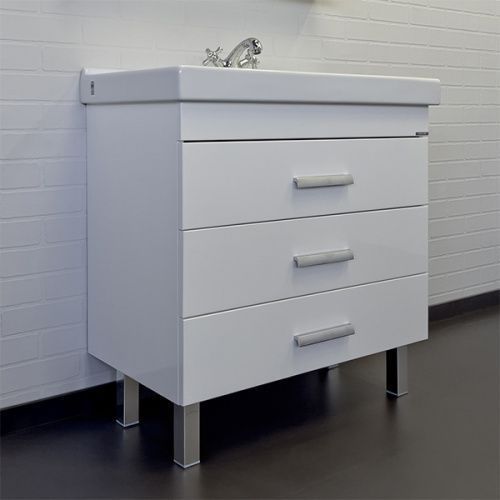 Тумба с раковиной Comforty Никосия 00-00011162CF 80х50 напольная цвет белый