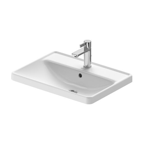 Раковина керамическая Duravit D-Neo 357600027 60 см встраиваемая цвет белый 1 отверстие под смеситель