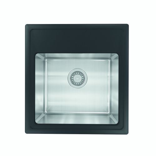 Кухонная мойка Florentina Комби 480 21.455.B0480.302 50х50 цвет черный поверхность матовая