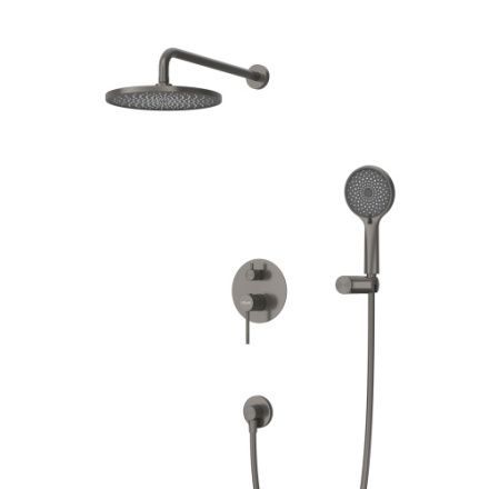 Душевая система Cezares RELAX RELAX-DSET-GM встраиваемая в стену цвет оружейная сталь