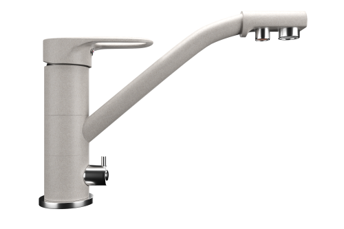 Смеситель для кухни Ulgran Quartz UQ-010-10 на мойку серый