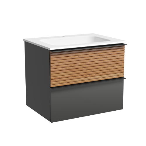 Тумба под раковину Sancos DELTA DL60GR 60х40 подвесная цвет коричневый