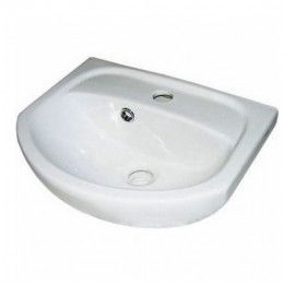 Раковина из сантехнического фаянса СанТа Манго40 40х30 накладная цвет белый