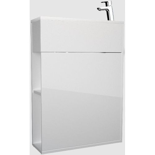 Тумба с раковиной 1MarKa Stretto У94716 50х20 подвесная цвет белый