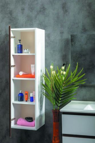 Шкаф-пенал Armadi Art Capolda 849-120-WW 40х120 подвесной цвет белый