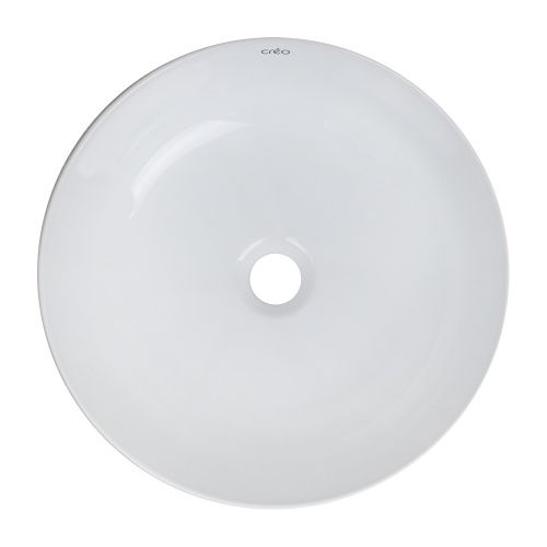 Раковина керамическая Creo Ceramique PUIMA PU4400 40х40 накладная цвет белый