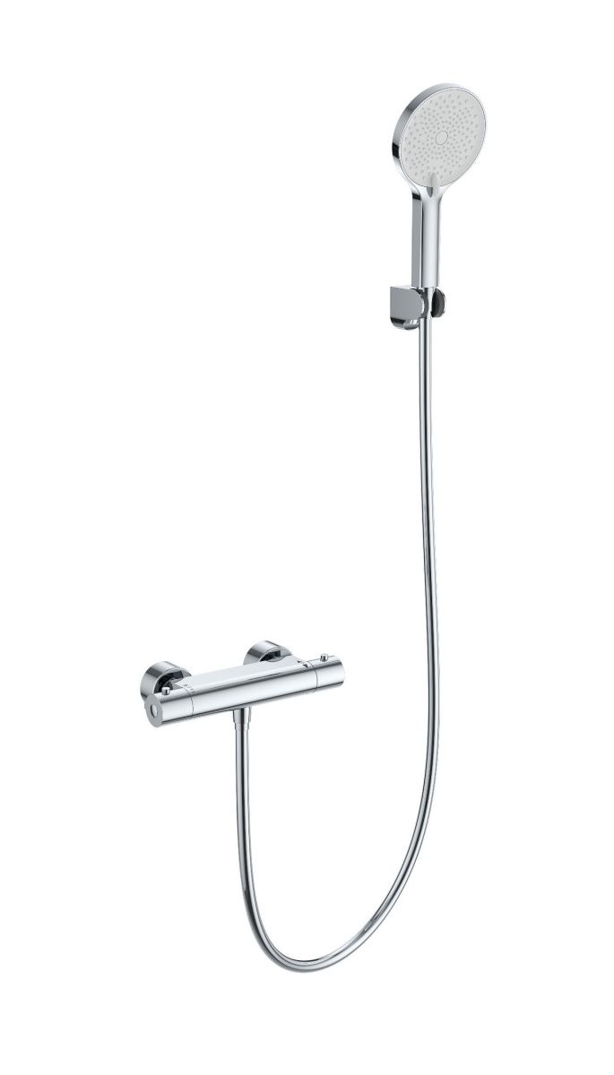 Смеситель для душа Wonzon & Woghand Inn WW-B2003-A-CR настенный хром с термостатом