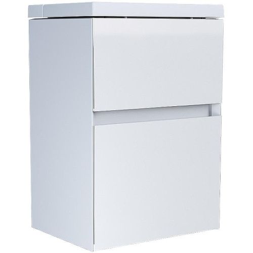 Тумба с раковиной 1MarKa Bumble Ц0000001481 40х30 подвесная цвет белый