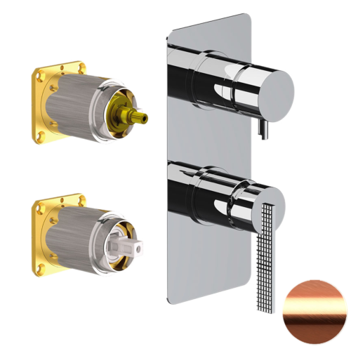 Смеситель для душа Daniel Club ANC612D3KBRP встраиваемый в стену медь
