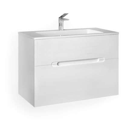 Тумба под раковину Jorno MODUL Mоl.01.77/P/W 80х50 подвесная цвет белый