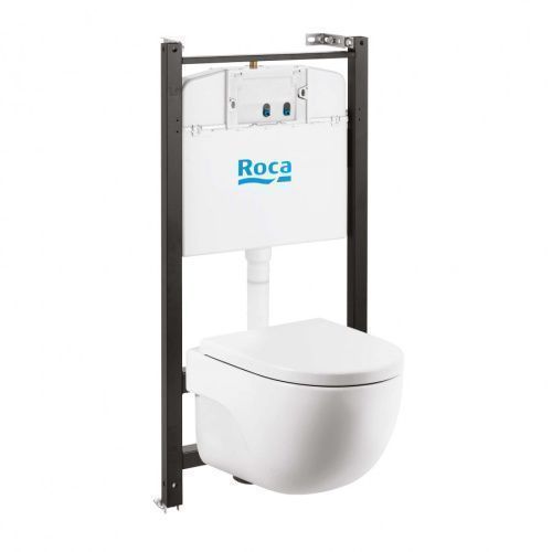 Комплект унитаз с инталляцией и клавишей смыва Roca Meridian 7893104990