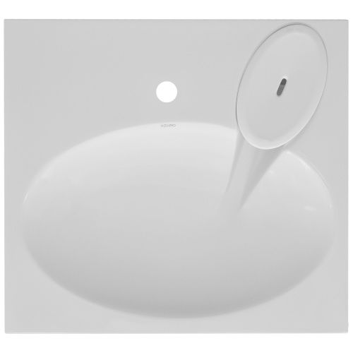 Раковина из искусственного камня Azario Estet CS00082259 60 см подвесная цвет белый 1 отверстие под смеситель